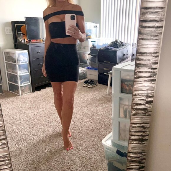 Bandage Bodycon Dress Herve Leger Style!Perfect 4 Valentine's Day!💕 Sz S - Picture 12 of 12